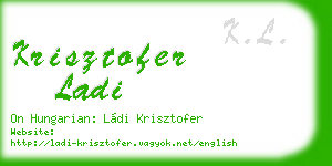 krisztofer ladi business card